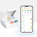 Comfytemp Medical Box - Smart Medication Organizer with Free App, Pill Box上的药剂计划,提醒器,4个大比较器,可充电的便携式旅行药盒 药物/维生素/补充剂