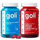 Goli Power Wellness Duo for Stress & Wellness Support – Apple Cider Vinegar & Ashwagandha Gummies with Vitamin B12 & Vitamin D, Gluten-Free, Vegan, Non-GMO & Gelatin-Free