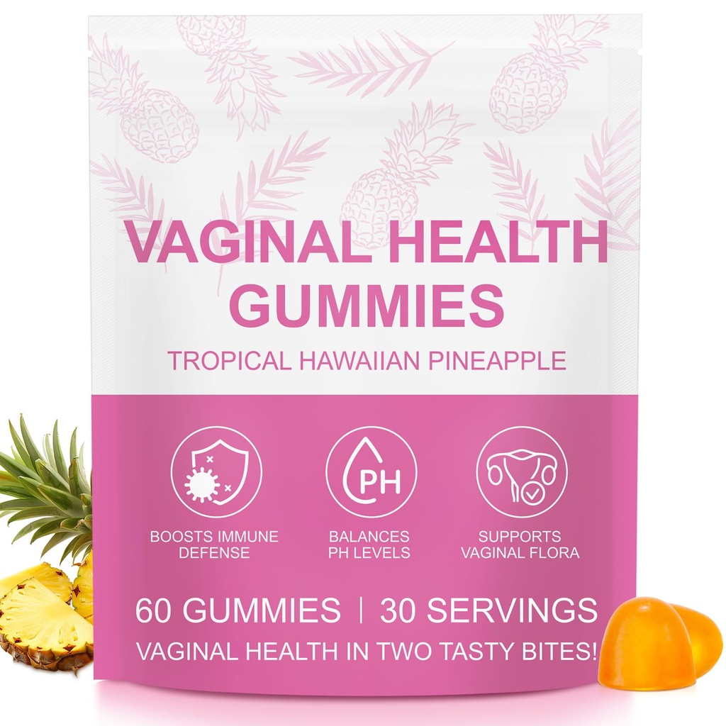 Vital Source Feminine Gummies - Feminine Balance Gummies for Women ph Natrual Famale Balance Cummie - Collagen Gummie - Pineapple PH Balance Gummie for Women Support Women’s Health - 60PCS