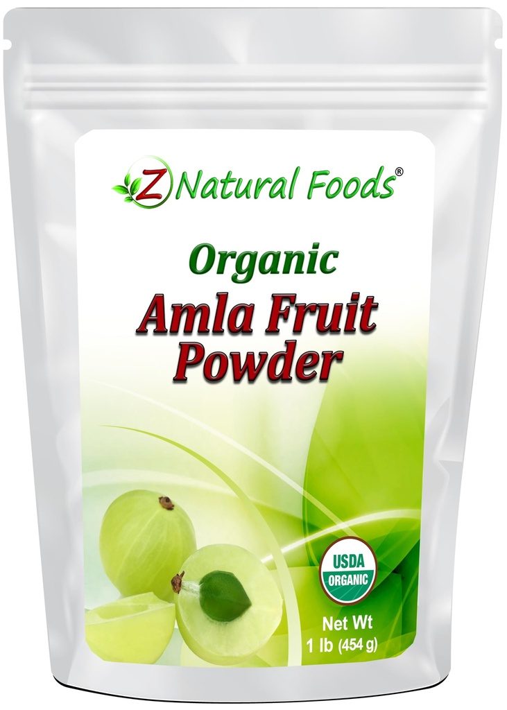 Organic Amla Fruit Powder (Amalaki or Indian Gooseberry) - Support Healthy Digestion - Amazing Superfood Rich in Antioxidants - Grown in India - Raw, Vegan, Non GMO, Gluten Free - 1 lb