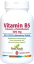 新ROOTS HERBAL 维生素B5(500mg),配有钙  维生素B5 Pantothenic Acid Supplement(100 Capsules)