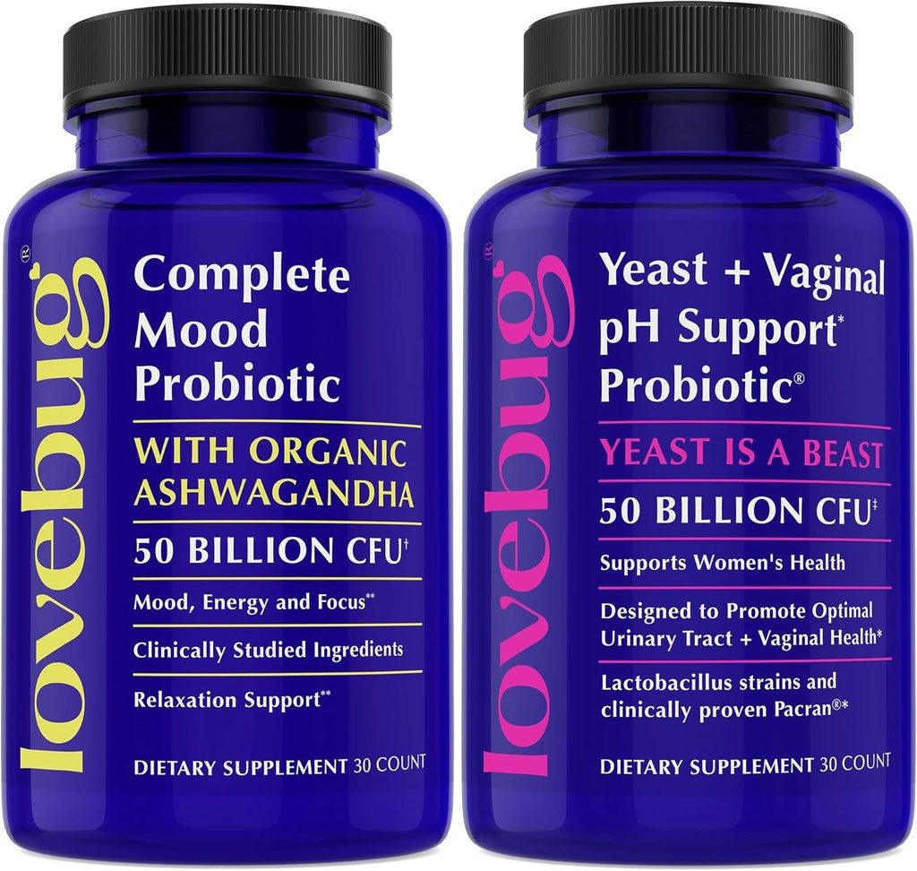 Lovebug Yeast 支持和 Mood 支持 抗生素包