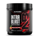 NutraBio Intra Blast Bcaa 氨基酸补充剂, 电解液和水分混合剂, Intra, Pre Workout & Muscle Recovery, 20g Eaa 氨基酸粉, 5g Glutamine-热带果汁, 30 成品