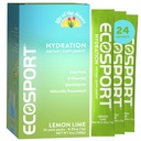 Lily of The Desert EcoSport Instant Hydration Packets - Naturally Sweetened with Electrolytes, Vitamin C, B Vitamins & Aloe, Lemon Lime, 24 Count, 0.25 Oz Ea