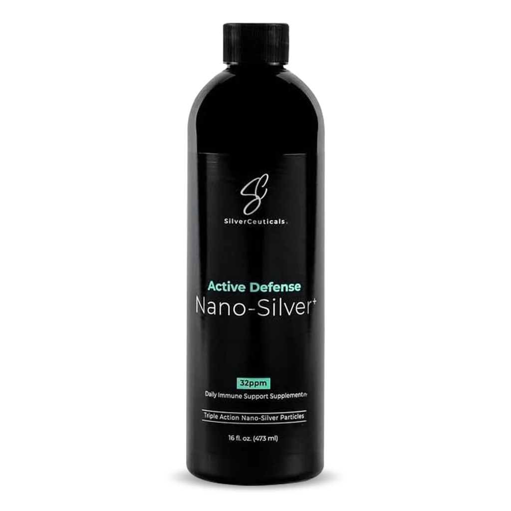 Coloidal Silver w/Nano Technology - 32ppm 16oz - 8X 更有效 - 自然免疫支持 - 拯救病态日 - 年龄 5 & Up - 超标 PPM银 - 无味 & 气味 - 3rd party tested