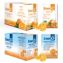 Ener-C Sugar Free Vitamin C 1000mg & Ener D Vitamin D3 Orange Multivitamin Drink Powder Bundle - Real Fruit Juice Natural Energy & Immune Support for Women & Men - Non-GMO - 54 Servings
