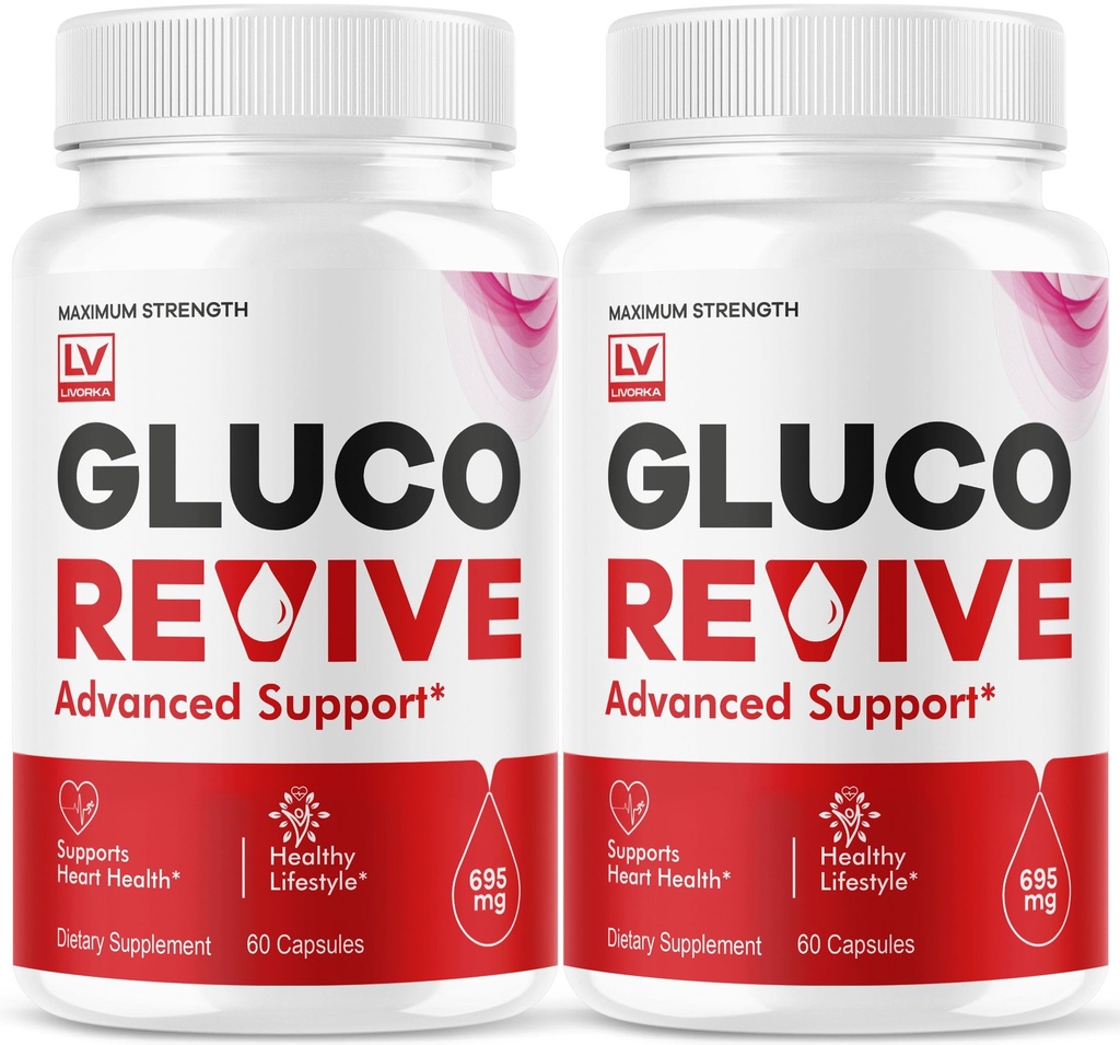 (2 pack) Gluco Revive - GlucoRevive, Gluco Revive Pills, GlucoRevive 支持, GlucoRevive Capsules, Gluco Revived All Natural Premium 公式, Gluco Revival Pills Reviews, 60 Capsules for 2 个月
