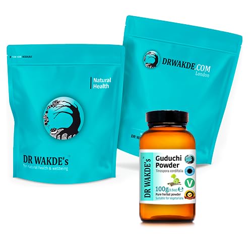 DR WAKDE's Guduchi Powder (Giloy | Tinospora cordifolia) - 100g (3.5oz) | Pure, Raw & Dried Powder | Natural Aroma and Freshness | Fine Powder | Vegan | Premium Grade | Nothing Added, Nothing Removed