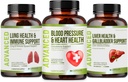 心脏健康血压支持补充 - 与Hawthorn Berry & Hibiscus自然支持血压和健康循环. 健康高血压的维生素药(BP)和健康心脏。