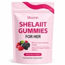 Bloomin Shelajit Gummies for Women, Daily Mood, Energy & Vitality Support, Mixed Berry Flavor, 60 Gummies