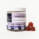 D3 Gummy | Bone, Immune & Mood Health Support | with Magnesium & Vitamin B12 | Strawberry Flavor | 30 Vegan Gummies