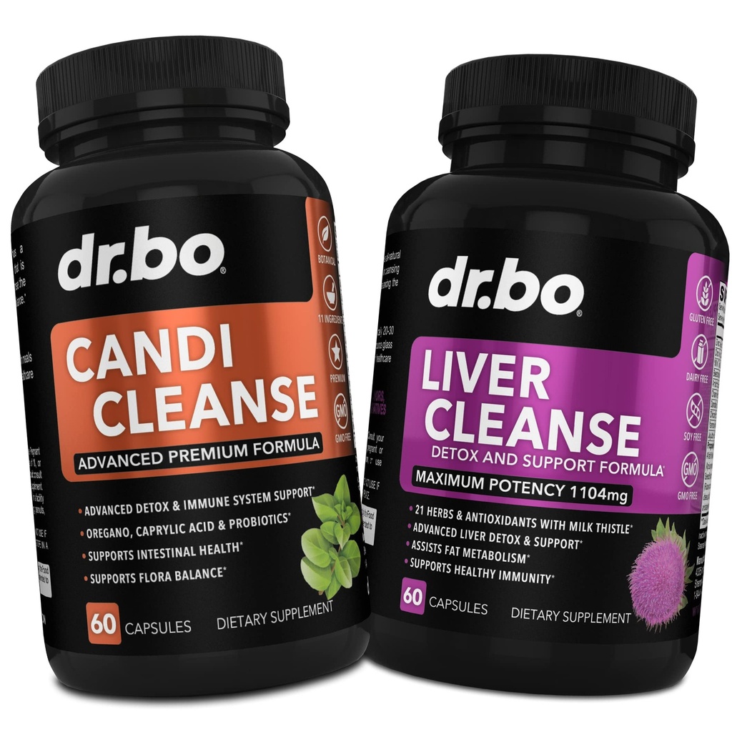 Candi Liver Cleanse Support Support - 平衡控制 Probiotic Complex for Men & Men - 口服草药 Oregano & Caprylic Acid Capsules, Gallbladder Care Capsules & Milk Tetle Dandelion 中药店 中药店 中药店
