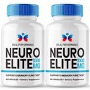 Neuro Elite Capsules, Official Neuro Elite Brain & Memory Supplement Pills, Advanced Nootropic Pills Brain Health Support, All Natural NeuroElite Cognitive Health & Function Reviews (2 Pack)