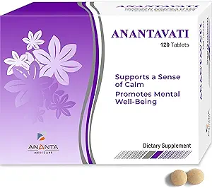 Anantavati睡眠补充剂 — 缓解压力和深眠的额外力量 Bacopa — 120蔬菜片
