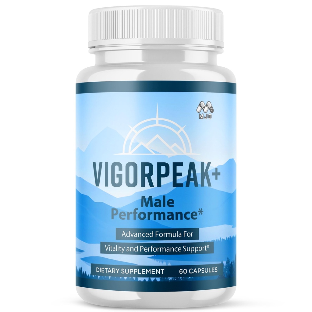 Vigorpeak Pills for Men, Official Vigor Peak Male Capsules with All Natural Ingredients, Advanced Formula Vigorpeak Men's Health and Wellness Pills with Maximum Strength Multivitamins (60 Capsules)