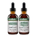 NutraMedix Inflammatory Response Support Bundle - Liquid Herbal Extracts for Occassional Brain Fog, Healthy Inflammatory Response & Detox Support - Banderol & Burbur-Pinella Tinctures (2 Count, 2 Oz)