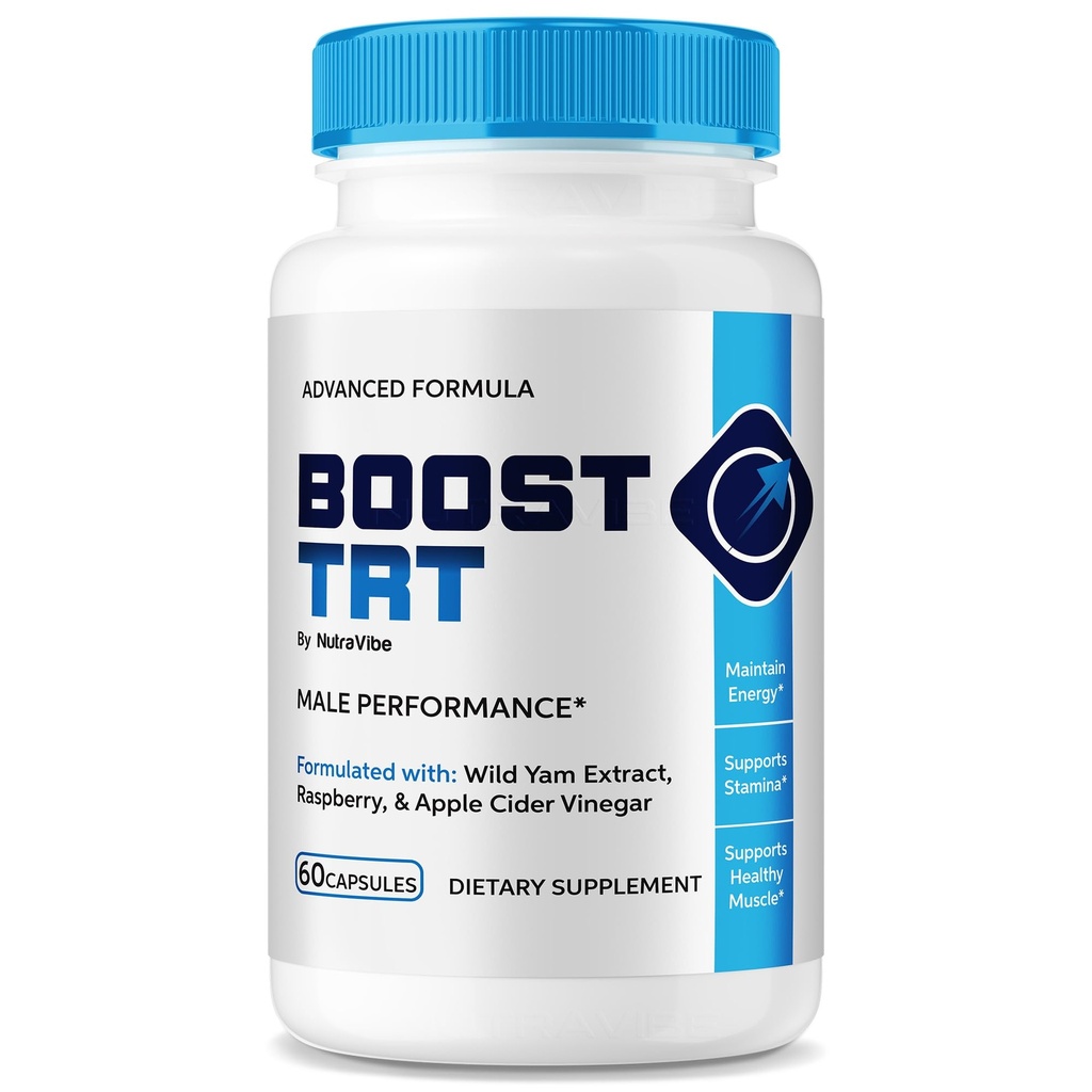 Boost TRT Capsules – BoostTRT Pills Premium Blend with Natural Ingredients for Stamina, Energy & Daily Performance | Easy-to-Swallow, Official Formula (60 Capsules)
