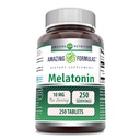 Melatonin的神奇配方 – 10 Mg Pervice – 250 plats – 非 GMO – Gluten Free – 在美国制造