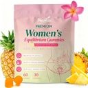 Feminine Balance Gummies – Premium Balance Gummies for Women's pH Health with Probiotics, Feminine Gummy for Immune & Energy Support, Vegan, Gluten-Free, Hawaiian Pineapple Flavor, 60 Count