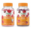 活生生的2亿CFU儿童+铁和维生素C儿童,Gummys Bundle - Great Tasting,维生素补充剂,Gluten Free, GMO Free, Chewwable Gummy