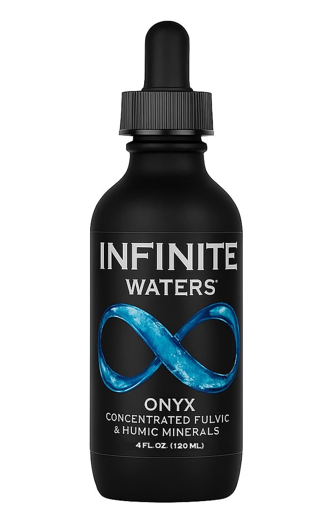 INFINITE WATERS - Fulvic Humic Acid Health Supplement – Organic Detox, Immune Boost & Nutrient Absorption (4 fl oz)