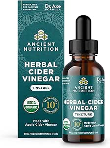 Ancient Natural Entertainment Apple 苹果苹果苹果醋加成剂补充剂 超级食品和抗氧化剂 有机苹果苹果苹果苹果醋加成剂 Tincture USDA认证有机物 Vegan, Gluten-Free, 2 oz, 30 services
