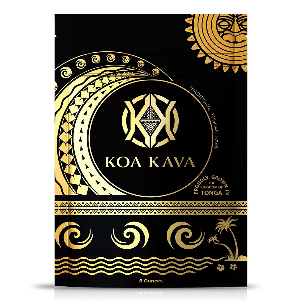 Tongan Kava Kava Root Powder – Noble Pouni ONO Kava Tea Drink for Relaxation and Good Vibes, Source Directly from Vava'u by Koa Kava, 8 Oz.