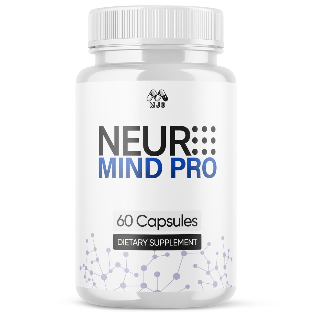 Neuro Mind Pro Capsules, Official NeuroMind Pro Brain Health Supplement Pills with All Natural Ingredients, Optimal Brain Health & Wellness Support with Premium Vitamins for Women & Men (60 Capsules)