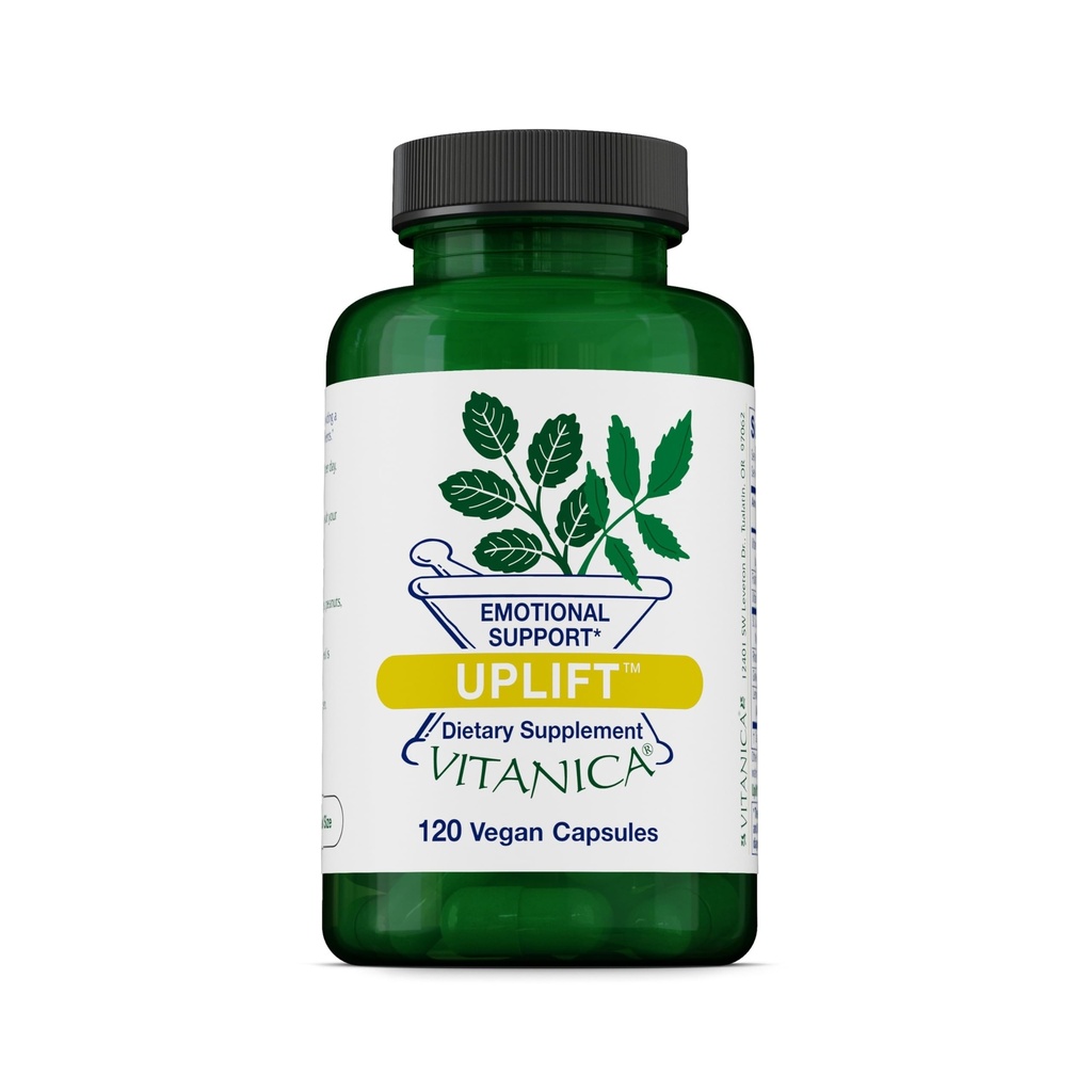 Vitanica Uplift, Mood and Emotional Support, Vegan, 120 Capsules