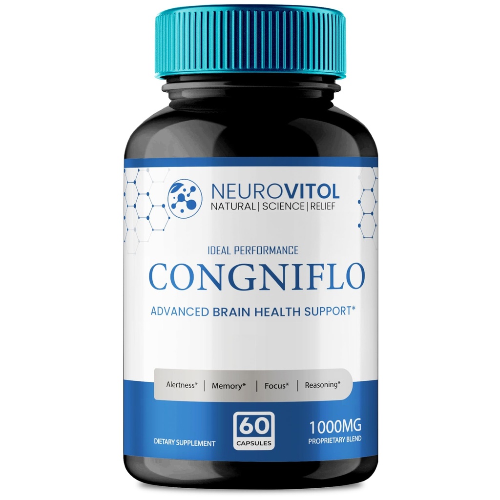 NeuroVitol Cogniflo Capsules, Official NeuroVitolCogniflo Supplement for Brain Health & Memory Support - Maximum Strength, Advanced Formula Nootropic Pills, NeuroVitol Cogniflo Reviews (60 Capsules)