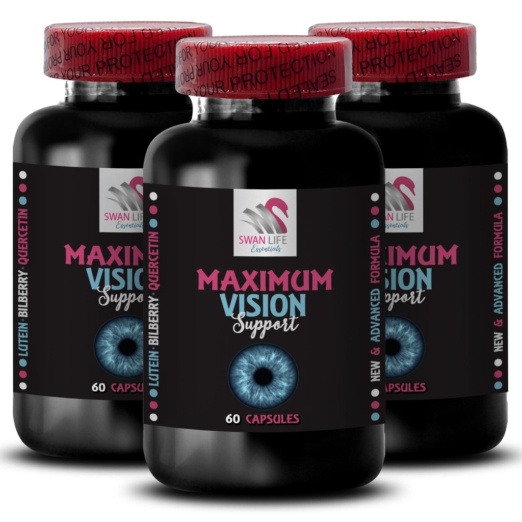 Visual clarity - EYE VISION SUPPLEMENT - Lens support, Vivid vision, Focus improvement, Vision strength, Clearer scenes, Eye support, Focus boost, Clearer view, Sharp details 3 Bottle 180 Capsules