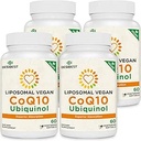 1000mg Liposomal CoQ10 Ubiquinol, 240 Vegan Softgels, 高吸收Ubiquinol CoQ10 补充, 主动抗氧化剂形式 Coenzyme Q10 用于心脏功能和能源生产