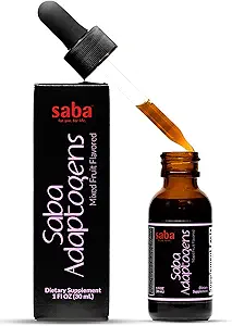 萨巴适应原体 - 超级集中体 - Eleuthero, Ginger, Rhodiola, Ginseng, 蘑菇, Ginko, Acai - 支持免疫反应, Mood, 精神性能 & Fatigue - 30