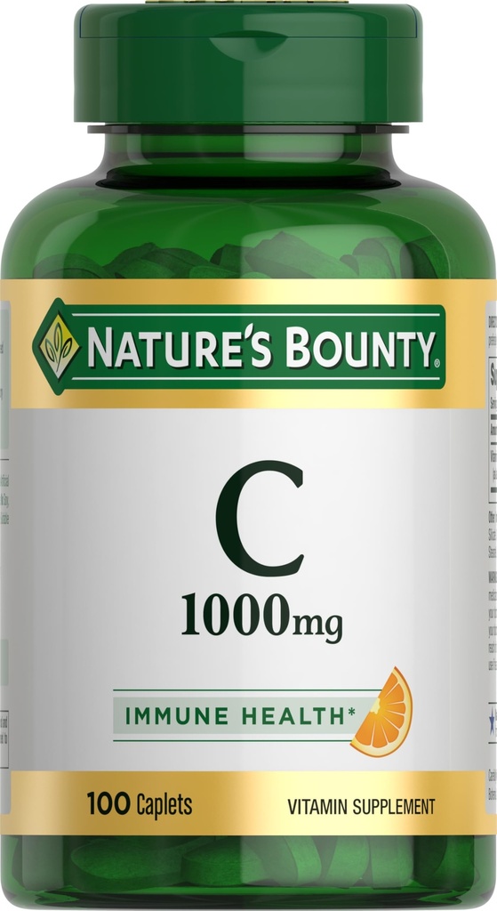 大自然的丰产维生素C 1000mg, 免疫辅助剂, 强效抗氧化剂, 1 Pack, 100 卡普