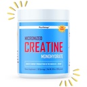 PhysiVantage Creatine Monohydrate – Pure Micronized 5g Dose – Supports Lean Muscle, Strength, Power, Recovery, Cognitive Health & Memory – Performance Boost for Men & Women – Unflavored - 50 servings