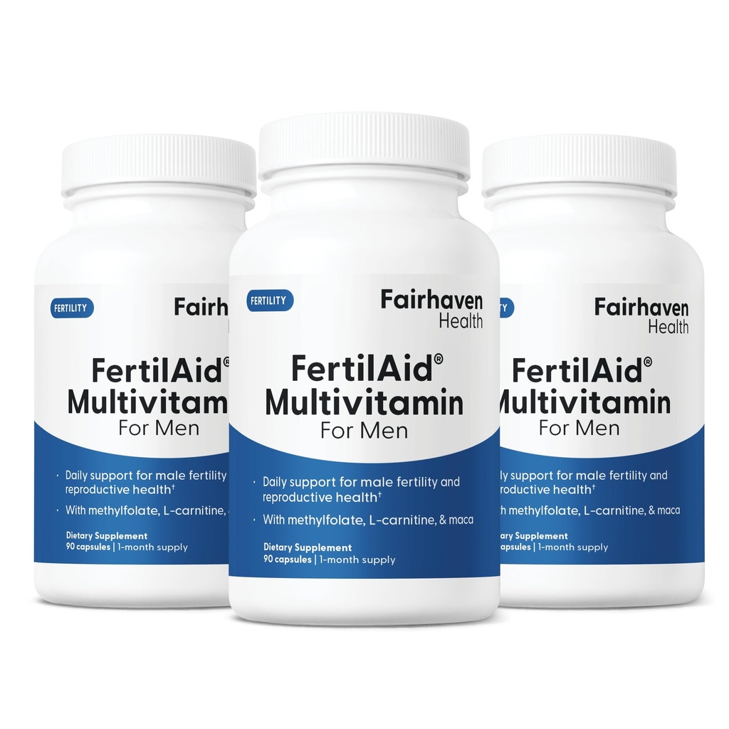 Fairhaven Health 3个月供男性产前用肥料补充 ========