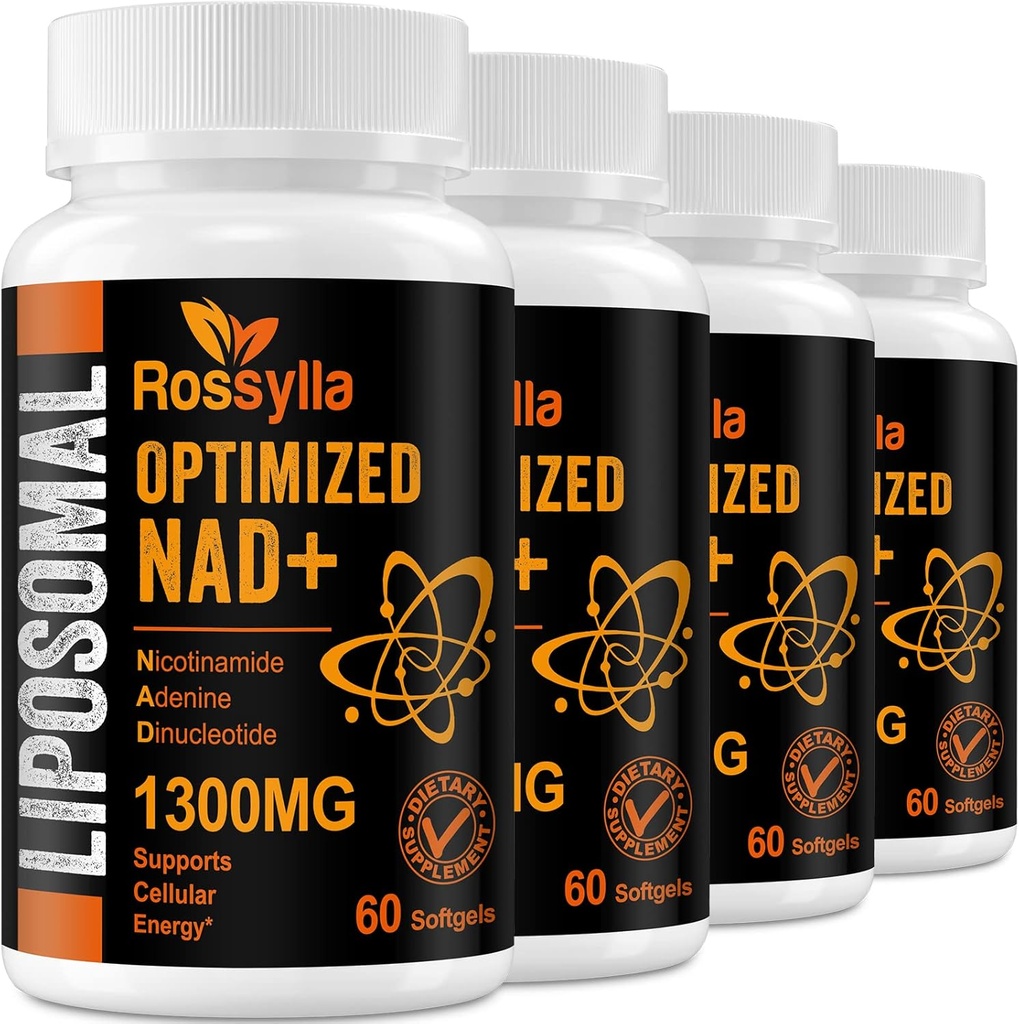 1300 MG Liposomal NAD+ 补充 QQ 最高吸收 QQ 纯净 NAD 补充 促进 NAD+ 亲切的QQ 推动NAD+ 年老 Defese、 手机能量、 长寿的补编 QQ 240 计数