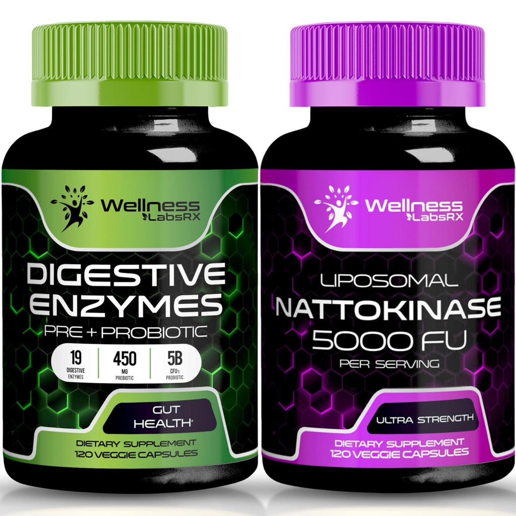 WellNess LABSRX 消化酶 Capsules | Nattokinase Capsules