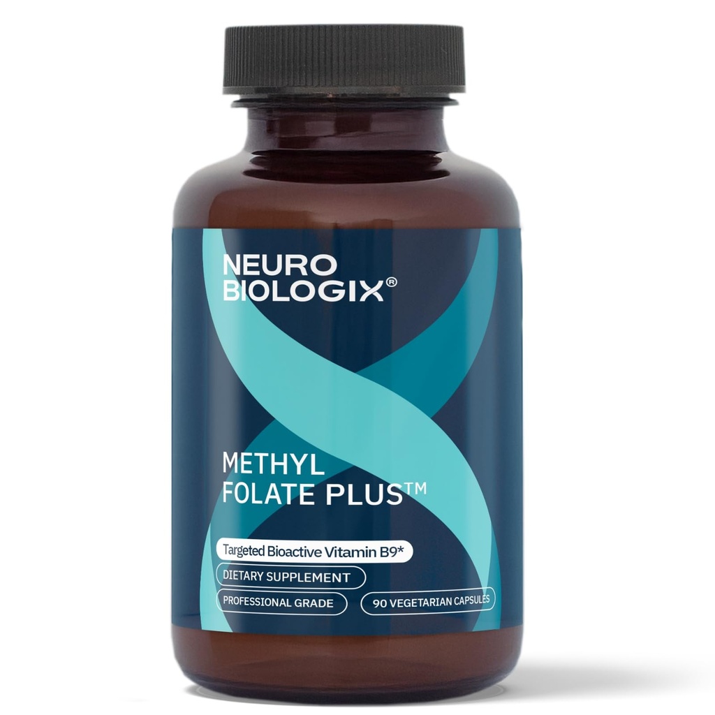 甲基Folate Plus - L-5-Methylfolate,Folinic酸和B维生素用于甲基化支持的高级混合剂 - 用于神经学和免疫功能支持的甲基Folate补充剂