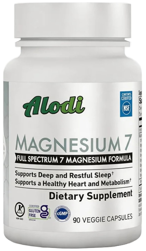 Magnesium Glycinate Supplements 90 Capsules High Absorption, Contains 7 Magnesium Complexes and Vitamin B6, Manganese Citrate, Vegan, Non-GMO, Supports Sleep, Muscle, and Heart Health