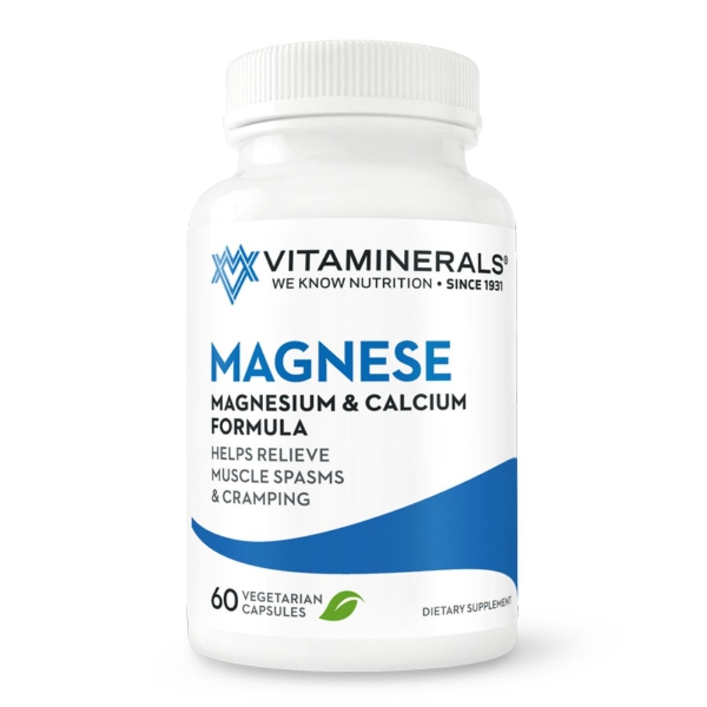 VITAMINERLS 10 Magnese 骨骼和肌肉支持 60 威力帽