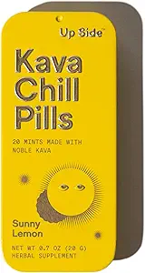 上侧卡瓦冷药丸,卡瓦卡瓦糖果月亮薄荷Flavor, 冷静与压力支持的自然补充, 6 Pack 20 Mints