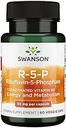 Swanson R-5-P (Riboflavin-5-Phosphate) - 维生素B2 补充促进能源,代谢和远景健康 - 自然健康公式 - (60 Capsules)