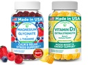 Lunakai USA Made Magnesium Glycinate & Vitamin D3 Gummies Bundle – Stress, Mood, and Immune Support