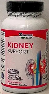 Zenesis Labs Kineney cleanse Detox Flush & 修理尿液Tract支持 - Gluten Free - 天然 Cranberry 提取草药补充剂 Blend(120 Capsules/Bottle) 60天供应