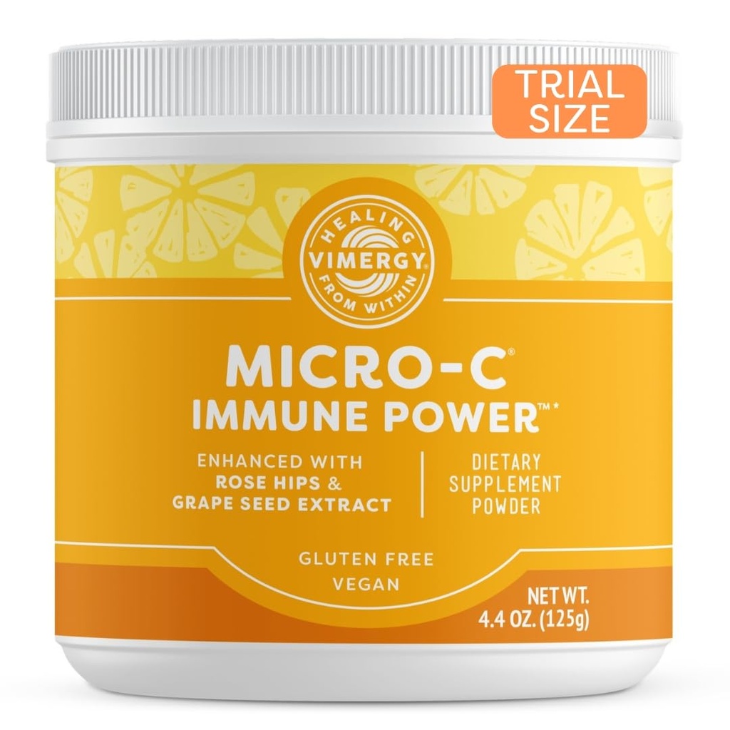 Vimmergy Micro-C Immune Power TM *- 125g - Gentle Form – Antioxidant Phytonutrients – Immune & Nerve 支持 – 福利 骨 & Cartilage – Gluten - Free – Kosher– Vegan (英语).