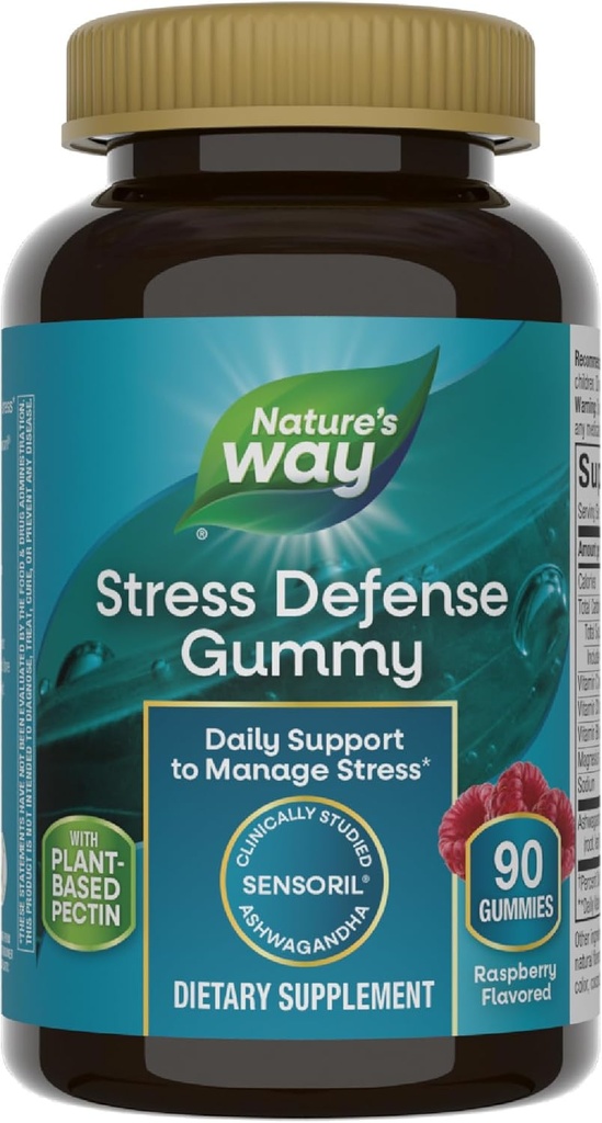 (原始内容存档于2018-09-25) (英语). Nature's Way Results Gummys, Express Supports *, 支持平衡的科尔蒂索尔反应*, 配音: Sensoril Ashwagandha, Vitamins B6, C, and D3, Raspberry Flavored, 90 Gummys (Package May Vary).
