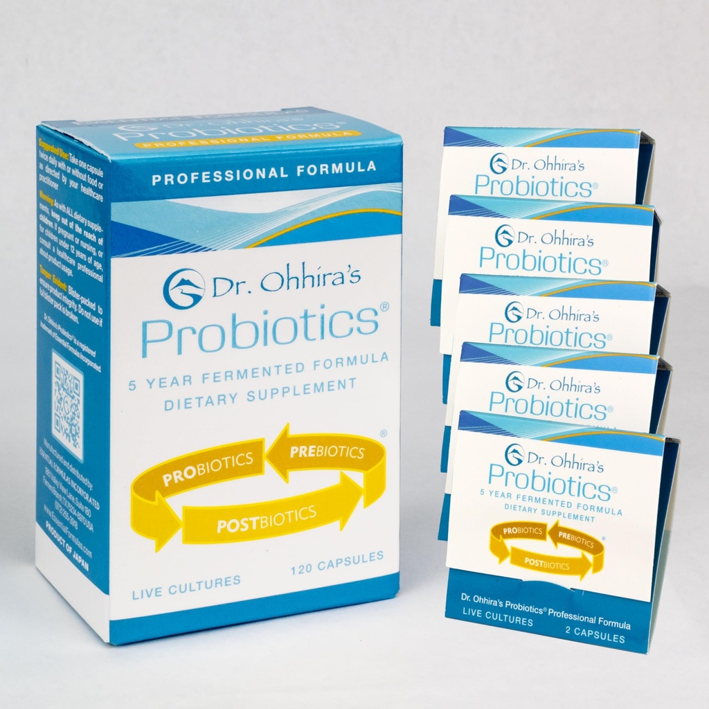Ohira博士的“Probiotics专业公式”——120个带5号奖金的卡普勒斯旅行样本(10个卡普勒斯奖金)