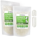 XPRS Nutra Vegan 大小 00 分离的卡普勒斯 - 1000 计数 Premium 空卡普勒斯 分离在袋中 - 清除空卡普勒斯 00 用于 DIY 补充填充