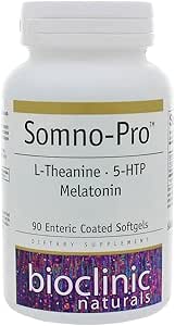 生物临床自然,Somno-Pro 90胶与Melatonin, 5HTP和L-Theanine
